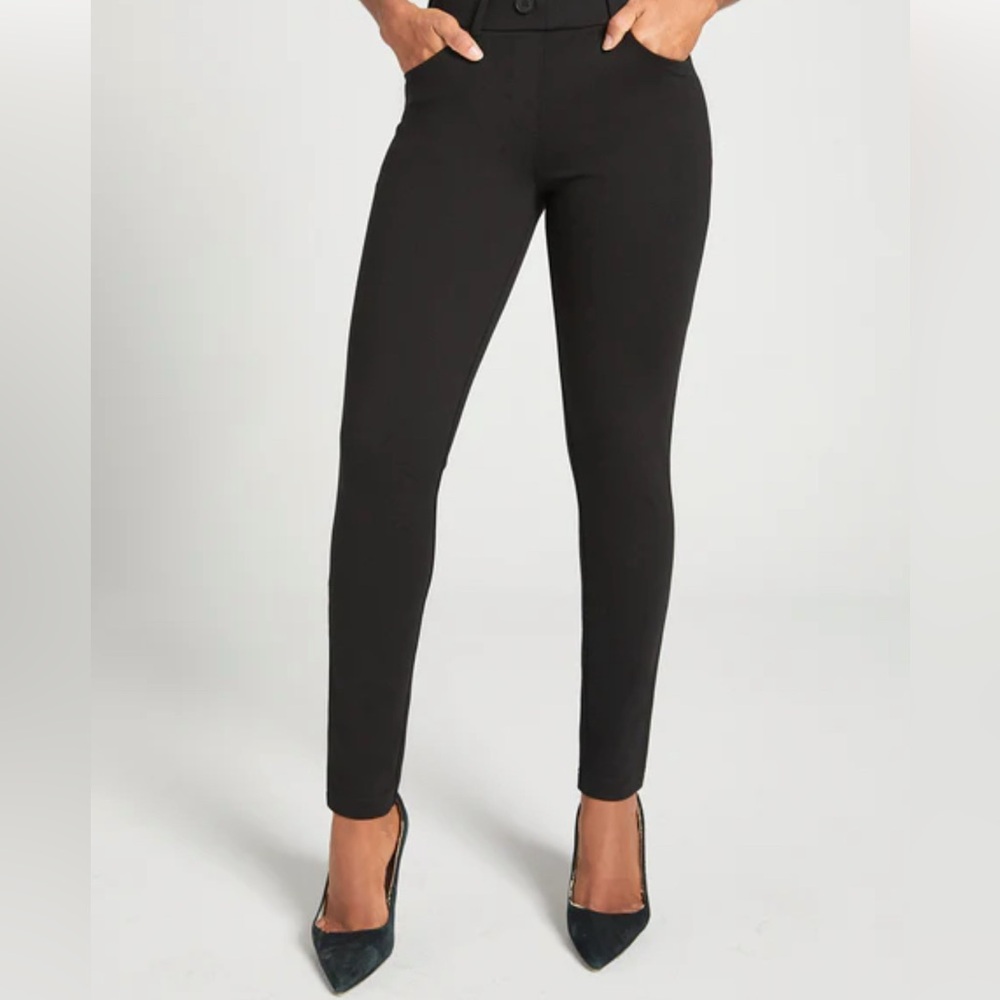 Seven7 Women's Black Skinny stretchy Pants